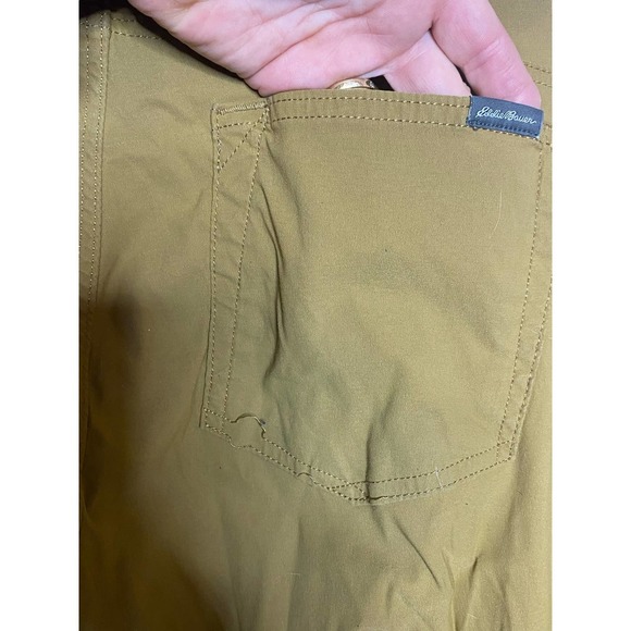 Eddie Bauer Travex Pants Mens 30x32 Tan Straight Leg Casual Lightweight Khaki - Picture 5 of 5